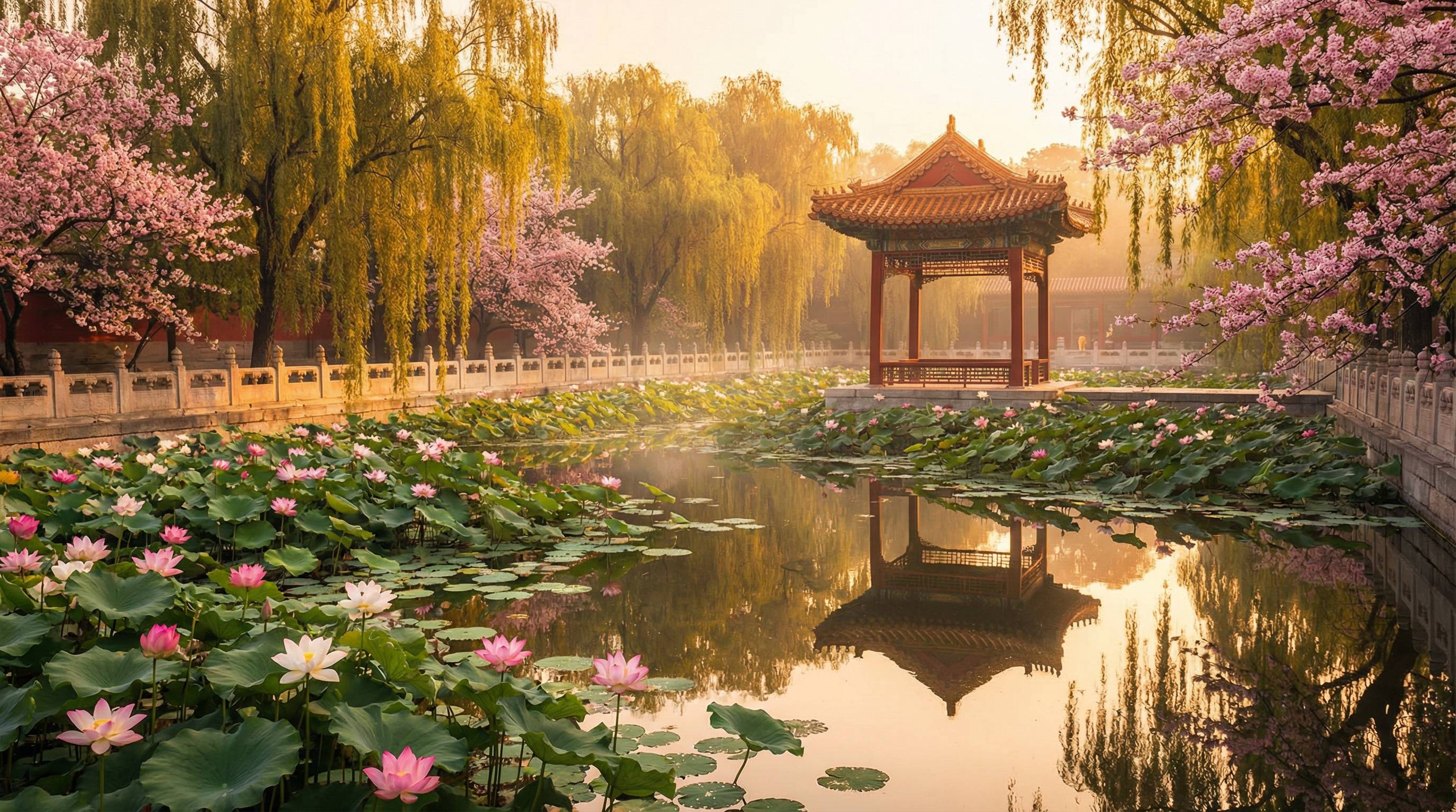 高清动漫植物视频 - 荷塘月色植物视频