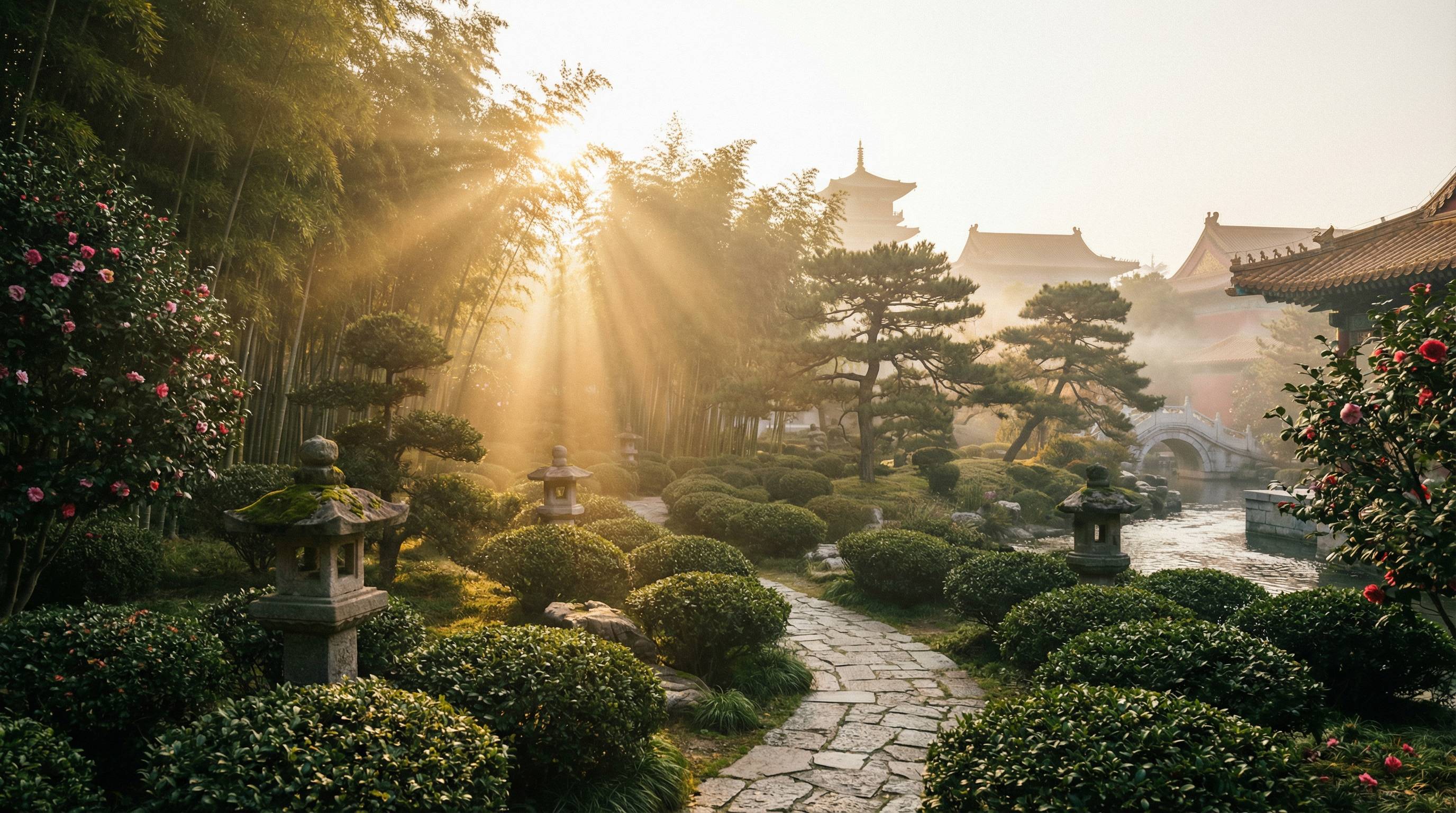 高清动漫植物视频 - 茶园晨曦植物视频